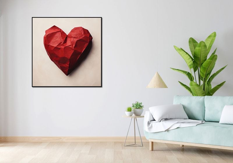 Plakat 100x100cm Kreślone Serce zdjęcie 4