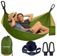 HAMAK BEZ DRAZKA DUZY LEKKI DWUOSOBOWY XL TURYSTYCZNY PRZENOSNY WYGODNY