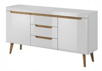 Komoda 160 NORDI biały połysk STYL skandynawski