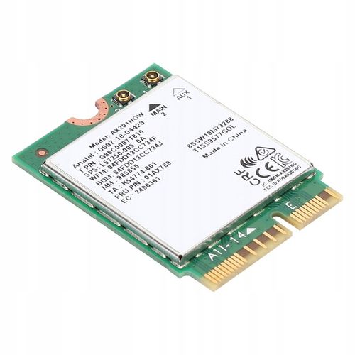 KARTA SIECIOWA DLA INTERFEJSU INTEL AX201NGW WIFI 2,4 GHZ/5 GHZ na Arena.pl
