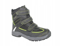 Campus Śniegowce dziecięce - Snow Drop - rozmiar 31 - czarno-zielone, zamsz