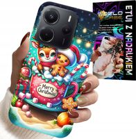 ETUI DO XIAOMI NOTE 14 4G - RENIFER Z PIERNIKIEM MERRY CHRISTMAS