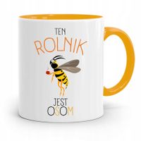 Dla Rolnika Kubek Zółty Ten Rolnik Jest Osom Z Nadrukiem Ze Zdjęciem