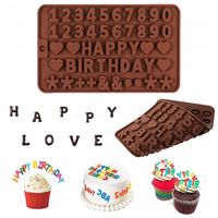 FOREMKA FORMA SILIKONOWA DO LITER CZEKOLADOWYCH DEKORACJA NA TORT CZEKOLADA