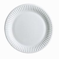 Talerzyki papierowe białe, 18 cm 20 szt.