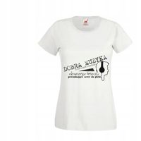 KOSZULKA dla dziewczyny T-shirt napis DOBRA MUZYKA