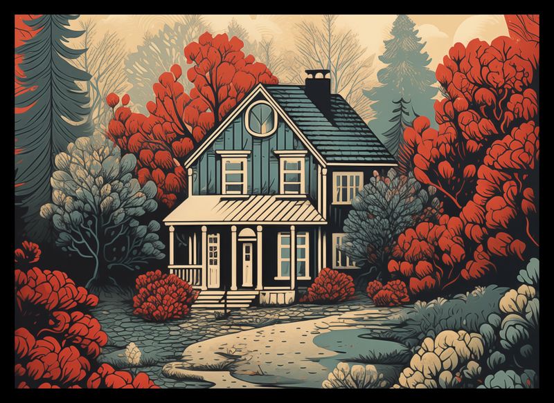 Plakat 35x25cm Idylla Rustykalna zdjęcie 2