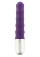 Mini Wibrator Discretion Ribbed Purple