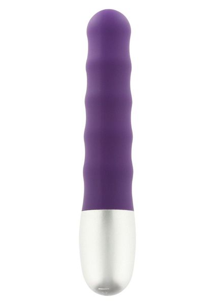 Mini Wibrator Discretion Ribbed Purple zdjęcie 1