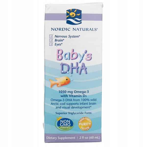 Nordic Naturals Babys DHA Omega 3 Tran Dla Dzieci Wygodny Zakraplacz 60ml zdjęcie 9