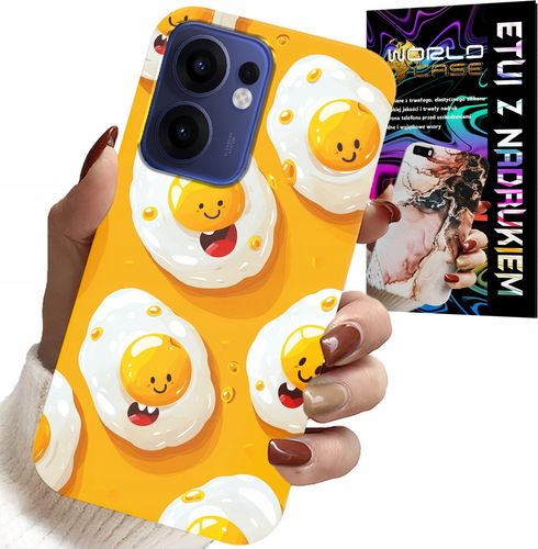 ETUI DO OPPO FIND X5 LITE - SŁODKIE UŚMIECHNIĘTE JAJKA CASE + FOLIA na Arena.pl
