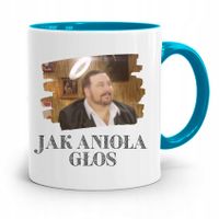 Kubek Błękitny Śmieszny Zabawny Jak Anioła Głos Z Nadrukiem Ze Zdjęciem