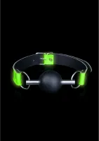 ouch! glow in the dark - anatomiczny knebel kulkowy, świecący, uniwersalny