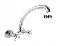 BATERIA KUCHENNA ŚCIENNA DŁUGA RETRO DWA STRUMIENI