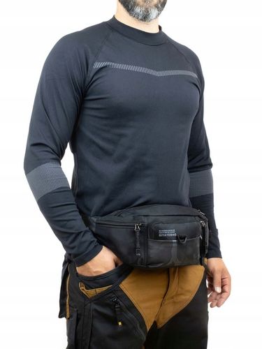 Torebka saszetka BIODRÓWKA NERKA męska POJEMNA SOLID PREMIUM BARDZO DUŻA na Arena.pl