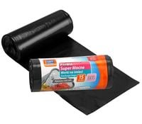 WORKI NA ŚMIECI SUPER MOCNE PRIMA LDPE 35 L 15 SZT. CZARNE