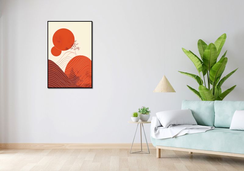 Plakat 61x91,5cm Ciepło Czerwieni zdjęcie 4