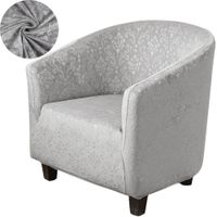 POKROWIEC NA FOTEL KLUBOWY WELUR PREMIUM SZARY