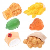 6 SZTUK MINIATUROWE FIGUREK WARZYW JESIENNYCH Z ŻYWICY