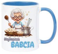 KUBEK Z NADRUKIEM ŚMIESZNY PREZENT DZIEŃ BABCI URODZINY IMIENINY BABCIA