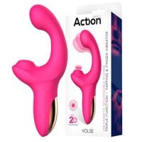 pulsacyjny wibrator z silikonu dla kobiet. stymulacja łechtaczki.