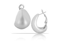 kolczyki gładkie, półokrągłe z kolekcji classic (p4206ag)