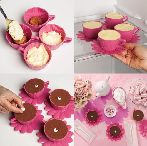 FOREMKI DO MUFFINEK babeczek silikonowe 4 szt. na Arena.pl