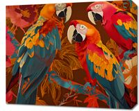 Obraz 60x50cm Kolorowe Ary