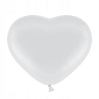 balony białe 50szt. serca "11"  | 5138