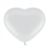 balony białe 50szt. serca "11"  | 5138