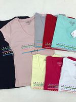 LATYNKA damska bluzka koszulka t-shirt M/L granat