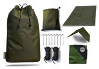 Tarp podłoga płachta 3x4 Zestaw szpilki linki