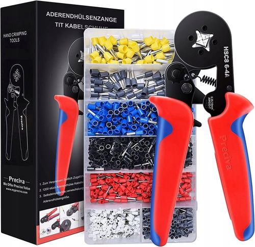 ZACISKARKA DO KONEKTORÓW + 1200 TULEJEK DO TULEJEK PRASA PRASKA SZCZYPCE na Arena.pl