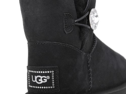 Buty UGG W Mini Bailey Button Bling 1016554-BLK - 41 na Arena.pl
