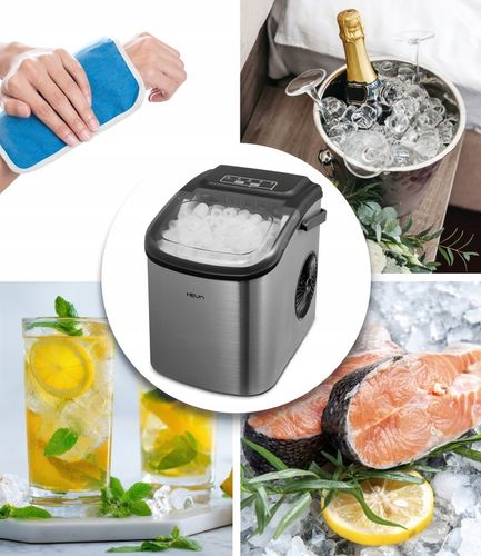 Kostkarka do lodu HEVA HIX 12kg domowa cicha maszyna ekspresowy lód na Arena.pl