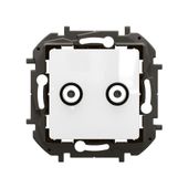 NOWE NILOE - GNIAZDO TV TYP "F-F" TYPU GWIAZDA 1,5 DB BIAŁE - Legrand NP4101WH