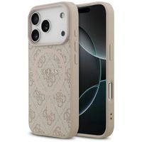etui guess 4g ring classic logo magsafe  do iphone 17 pro różowy