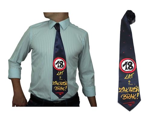 PREZENT NA URODZINY KRAWAT 18 30 40 50 60 70 na Arena.pl