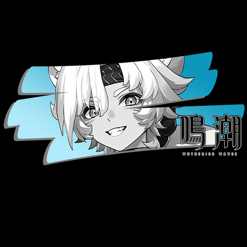 Koszulka Czarna Wuthering Waves - WYBIERZ FASON I KOLOR KOSZULKI Męska S na Arena.pl