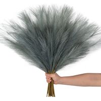 PAMPAS SZTUCZNA TRAWA PAMPASOWA SZARA GAŁĄZKA WIĄZKA 55 cm