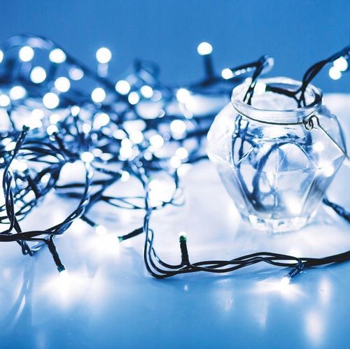 Lampki choinkowe 1000LED Zimny biały 50M Światełka zewnętrzne FLESH IP44 na Arena.pl