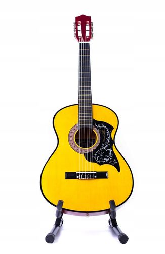 GITARA KLASYCZNA AKUSTYCZNA 3/4 DLA POCZĄTKUJĄCYCH Z PŁYTKĄ na Arena.pl