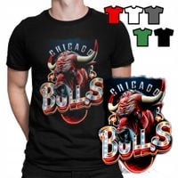KOSZULKA T-SHIRT MĘSKI WZORY WYBÓR - Chicago Bulls KOSZYKÓWKA NBA - S