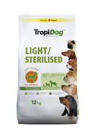 tropidog premium light sterilised kurczak z ryżem 12kg
