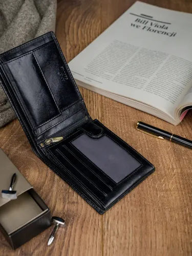 skórzany portfel męski z systemem rfid rovicky na Arena.pl