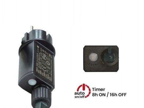 Lampki SOPLE LED 500 GĘSTE ZEWNĘTRZNE + Timer 8H + FLASH zimny biały 15m na Arena.pl