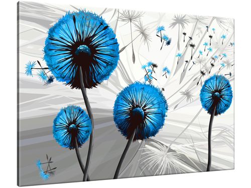 Obraz Dmuchawce w niebieskim 100x70 PŁÓTNO na Arena.pl