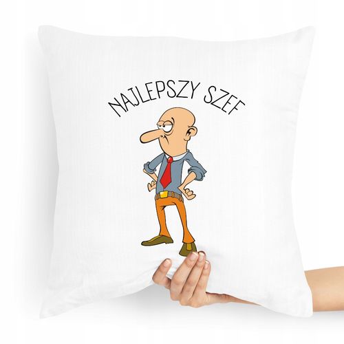 Poduszka Prezent Dla Szefa Najlepszy Szef Z Nadrukiem Ze Zdjęciem na Arena.pl