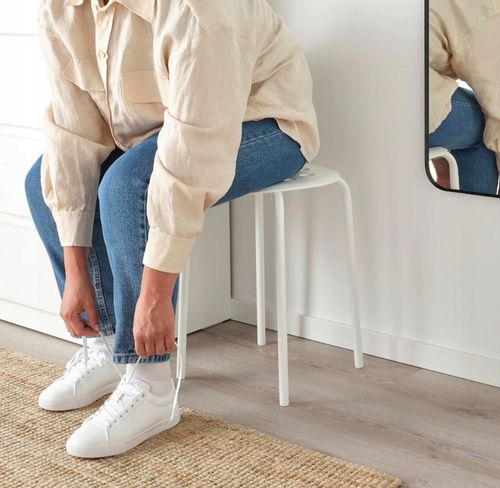 IKEA STOŁEK TABORET KRZESŁO KUCHENNE BIAŁY na Arena.pl