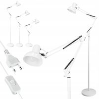 Lampa podłogowa Smartled biała E27 40 W regulowana 185 cm